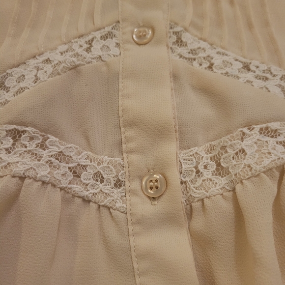 💵3/$20 Vintage Lace Embellished Sleeveless Tank. Size Small - Picture 8 of 14